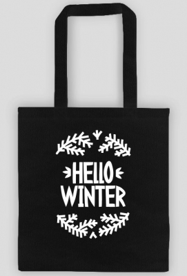 Napis Hello Winter - Boże Narodzenie - Wigilia - choinka - święta - torba - Born to Design