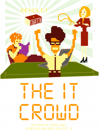 The IT Crowd - Moss - Roy - Jen - humor - geek - weird - film - TV - serial