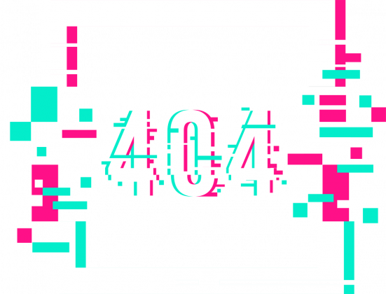 Pixel Art - Napis Error 404 Human not found - glitch - glicz - męska koszulka