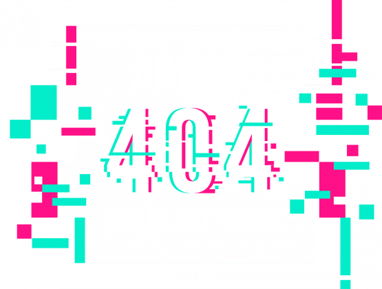 Pixel Art - Napis Error 404 Human not found - glitch - glicz - damska koszulka