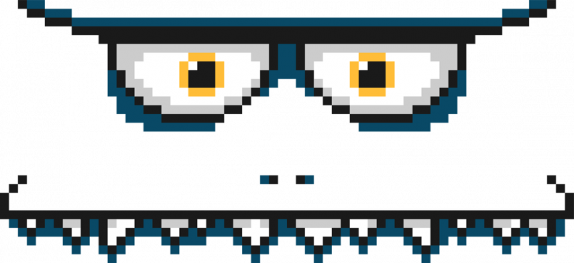 Pixel Art - twarz Potwora - styl retro - grafika inspirowana grą Minecraft - torba