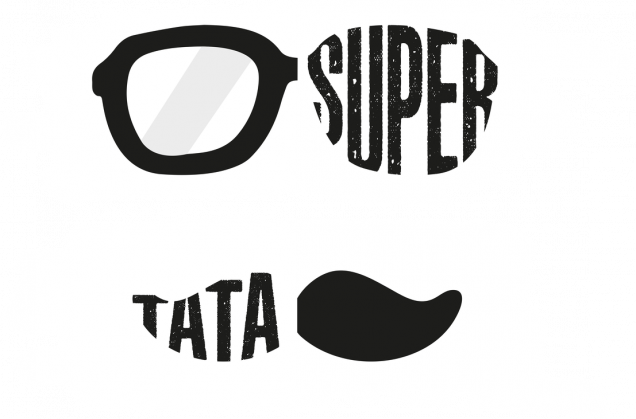 Urodzony w urodziny - Super Tata - idealny prezent dla taty na dzień ojca i urodziny - okulary - wąsy - białe tło - koszulka męska