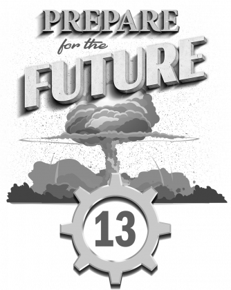 Grzyb atomowy - schron - retro - Prepare for the future - Metro - Fallout - Wasteland - męska koszulka