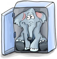 KUBEK - Słoń w lodówce