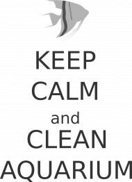 Keep Calm and Clean Aquarium - biała koszulka