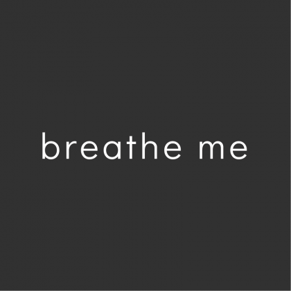 breathe me T-shirt gray