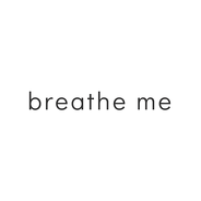 breathe me mug white logo