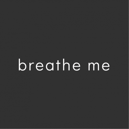 breathe me sweatshirt grey logo