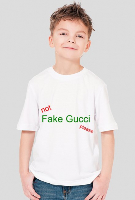 koszulka dziecięca not fake gucci - sklep zapuuu