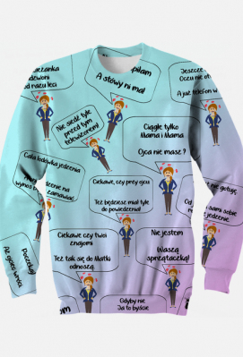 Mama Powiedzenia kolor - SmileShirtShop