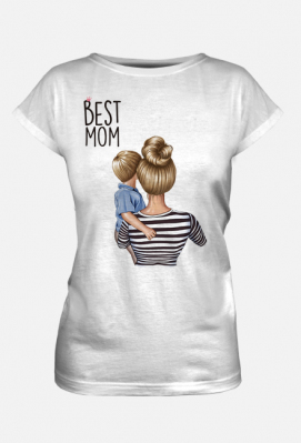 Koszulka BEST MOM - Ruda Mama