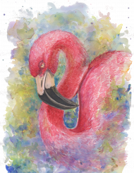 Kubek z flamingiem