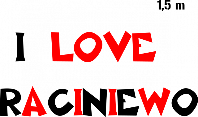 I LOVE RACINIEWO koszulka
