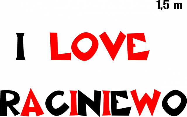 I LOVE RACINIEWO bluza