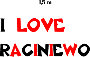 I LOVE RACINIEWO kubek