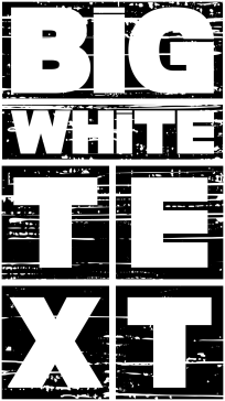 Big White Text T-Shirt 2.1 C/M