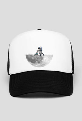 astronauta koszący księżyc - HypeClothess
