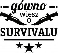 gówno wiesz o survivalu czarne wersja 2