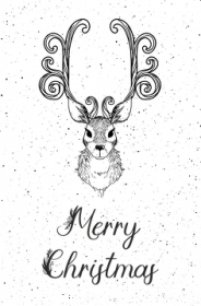 Merry Christmas - świąteczny kubek z reniferem