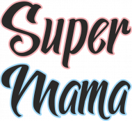 Super Mama - damska bluzka z nadrukiem
