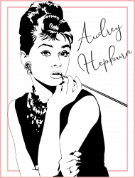 Audrey Hepburn - damska bluzka z długim rękawem z Audrey Hepburn