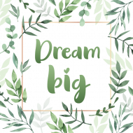 Kolorowa maseczka - dream big