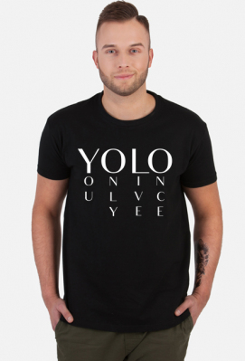 YOLO you only live once - biały nadruk - Spoko - odzież i gadżety z nadrukiem