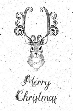 Merry Christmas - świąteczny kubek z reniferem