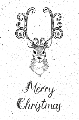 Merry Christmas - świąteczny kubek z reniferem