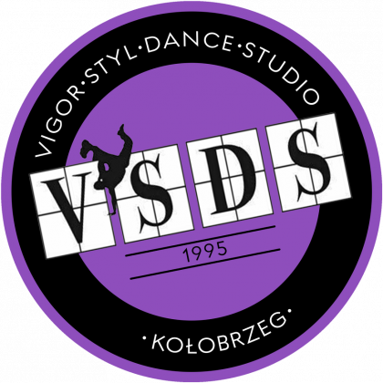 VSDS COOL KIDS koszulka treningowa filoetowe logo