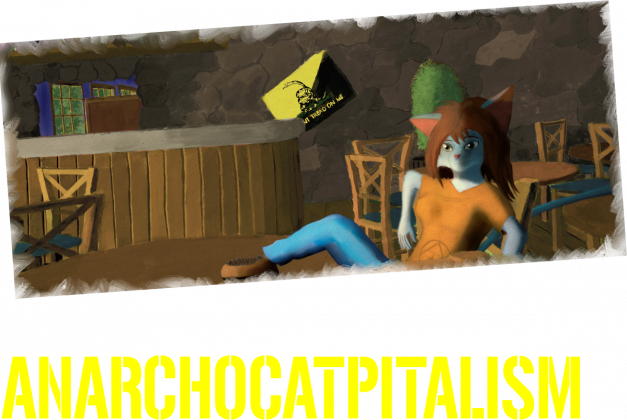 Anarchocatpitalizm bluzka czarna