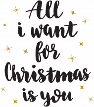 Bluza Damska z Kapturem Święta All I Want For Christmas is You