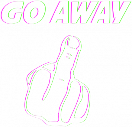 Męski T-Shirt: GO AWAY
