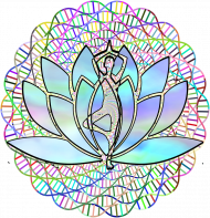 Koszulka Damska Medytacja Kwiat Lotosu DNA Motyw