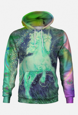 MISTYCZNY KOŃ  - JEDNOROŻEC KAIRAV - DH - BLUZA Z JEDNOROŻCEM -FULL PRINT NADRUK Z 2 STRON - UNICORN - ART - DH