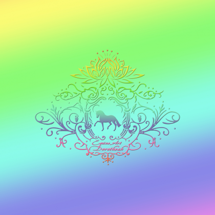EKO TORBA FULLPRINT TĘCZOWY Z KONIEM - Rainbow Dressage Horse ©DH