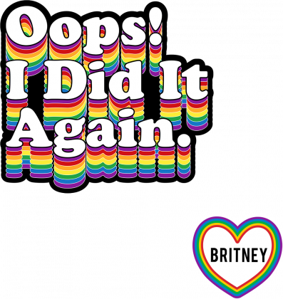 NEW COLLECTION - Oops!... PRIDE BY Britney Spears - koszulka czarna, biała, szara - unisex