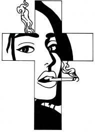 Koszulka "smoking woman"