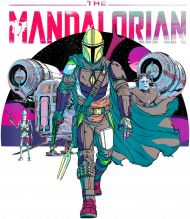 Star Wars The Mandalorian IG-88 Neon Poster