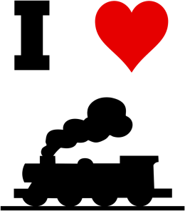 Bluza damska "I love pociąg"