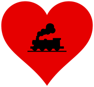 Czapka z daszkiem "Kocham kolej"