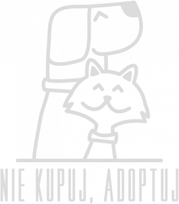 Nie kupuj, adoptuj / męski t-shirt / ciemny