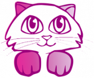 Kubek z różowym kotkiem