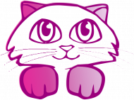 Bluza z różowym kotem