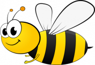 Body bawełniane z małą pszczółką