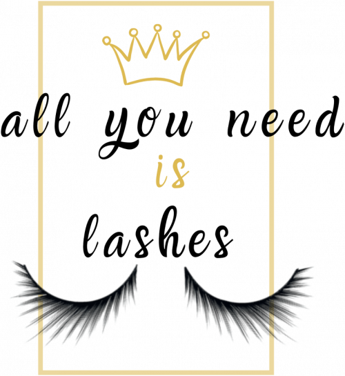 Koszulka "All you need is lashes"