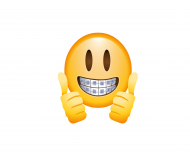Maseczka Biała Emoji