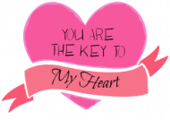 Kubek "You are the key to my heart"