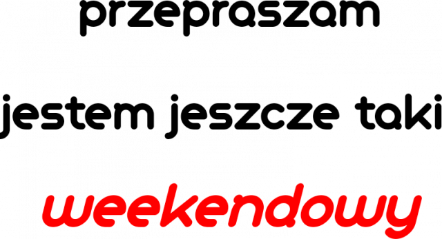 Koszulka "weekendowy"