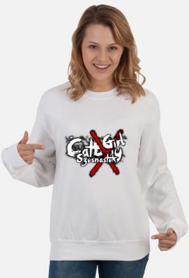 CatBoy Szesnastek | Bluza Damska (Duży Nadruk Przód) - Szesnastkowo